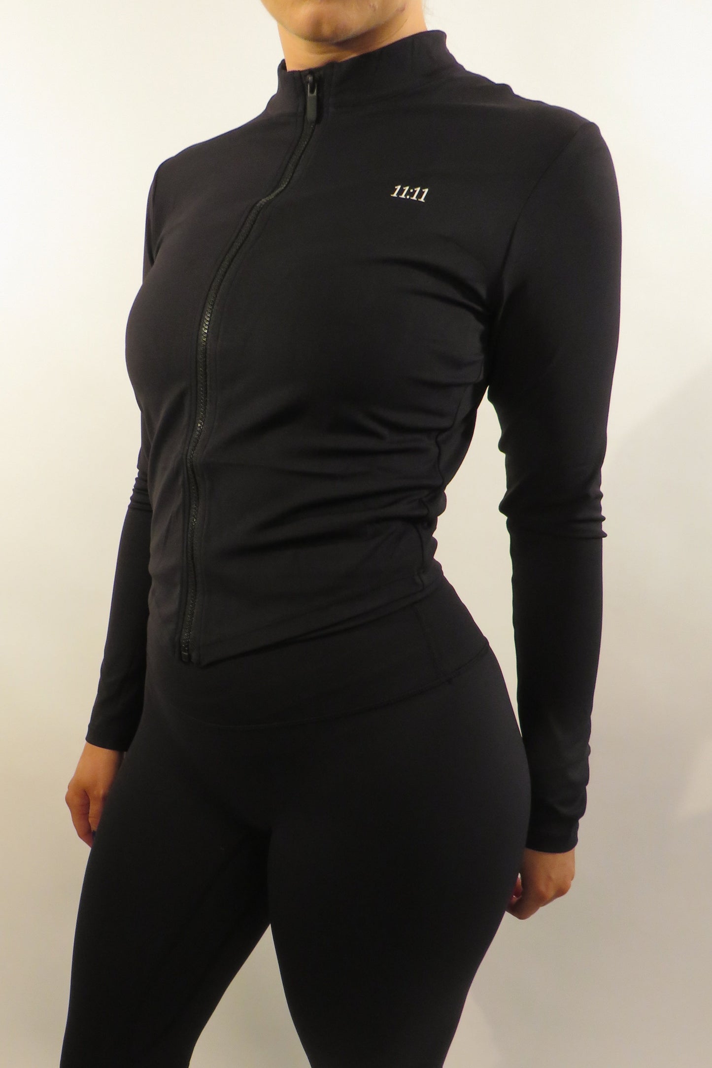 Contour Zip Up Jacket - Black