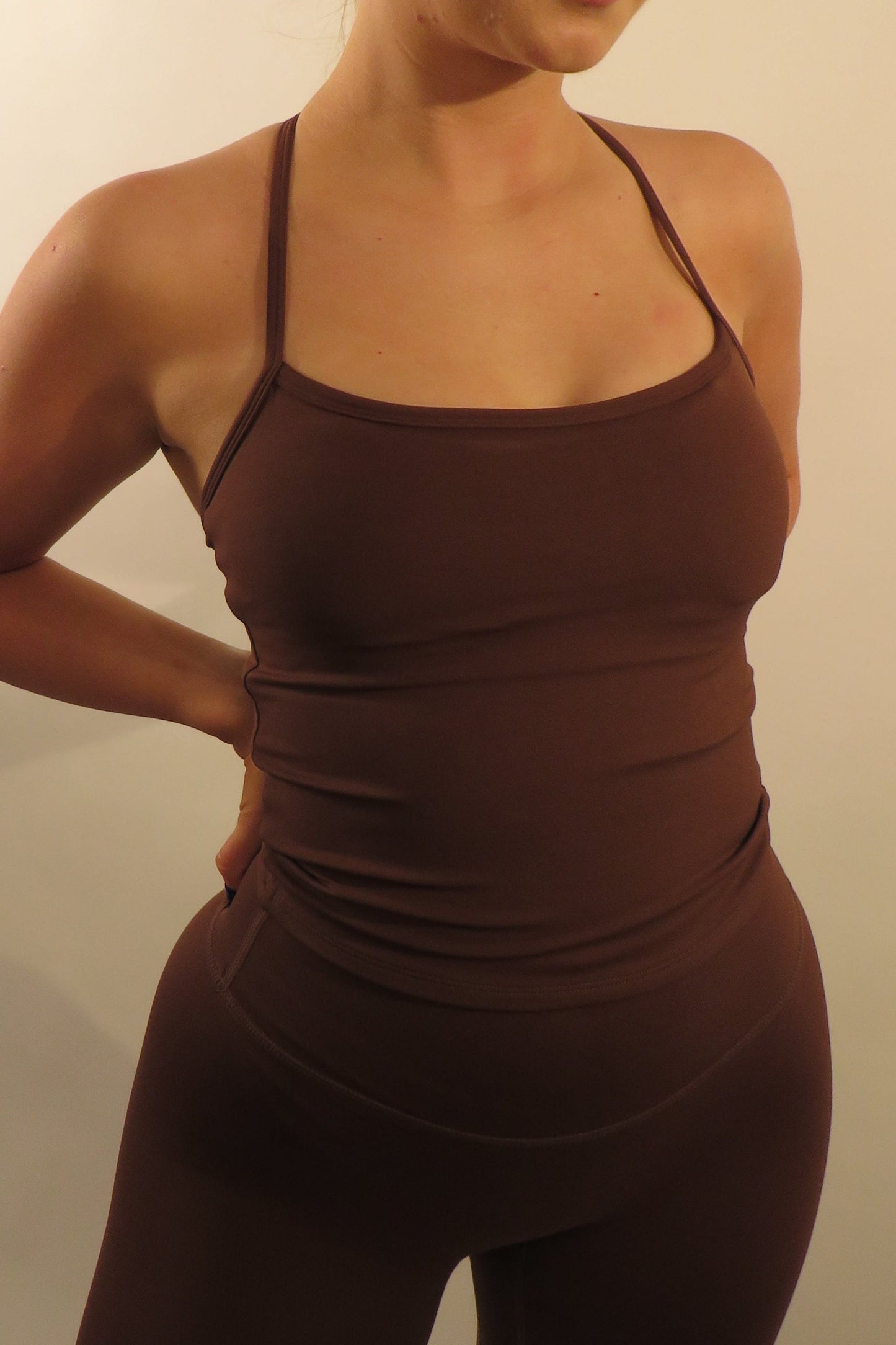 Contour Sports Top - Coffee