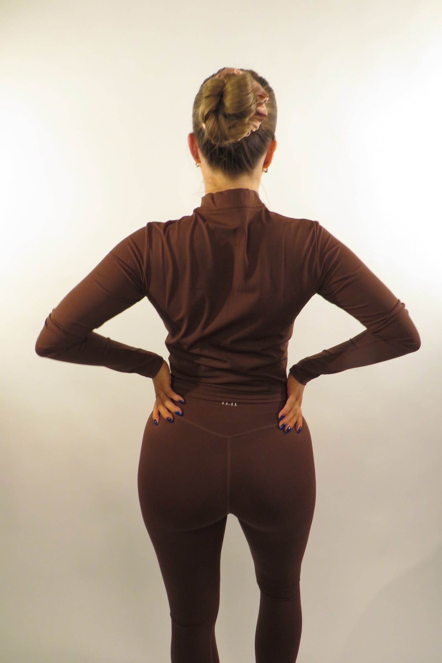 Contour Zip Up Jacket - Coffee