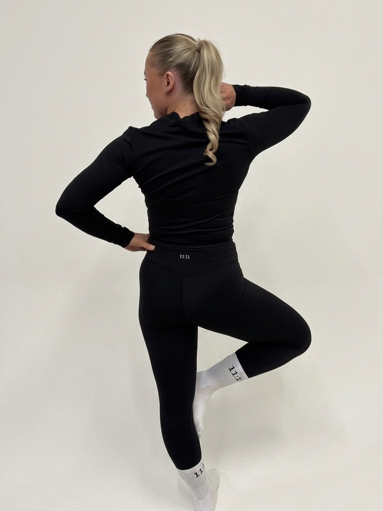 Contour Zip Up Jacket - Black