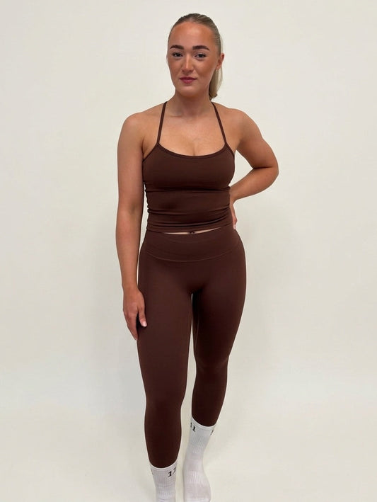 Contour Sports Top - Coffee