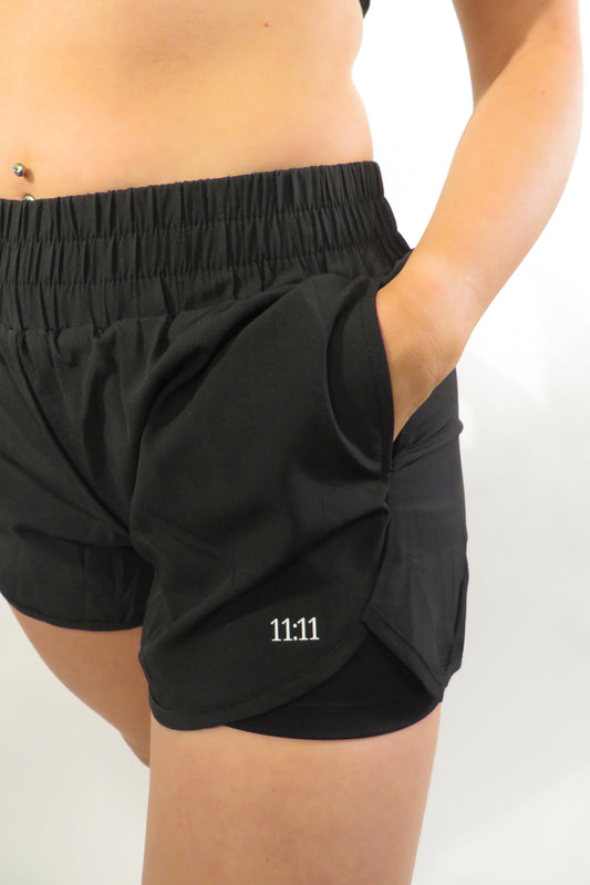 Align running shorts - Black